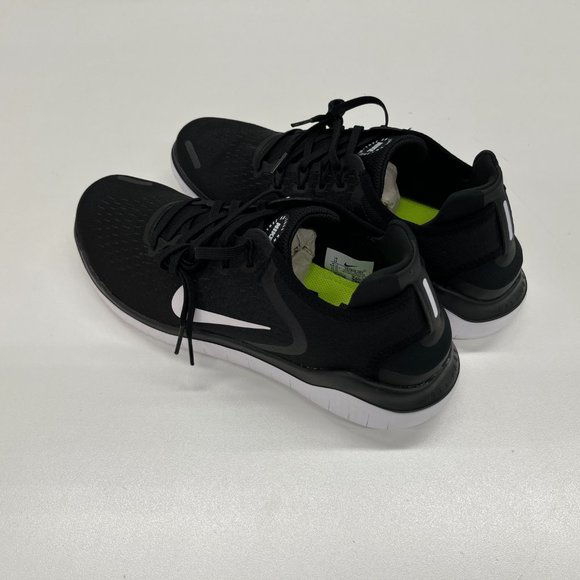 NEW Nike Men's Free RN 2018 Black/White - NO BOX (LOU) - Picture 2 of 4